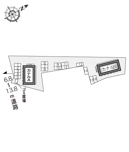 富山市中島１丁目 月極駐車場